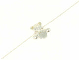 Premium Sterling Silver Bear Charm Anklet