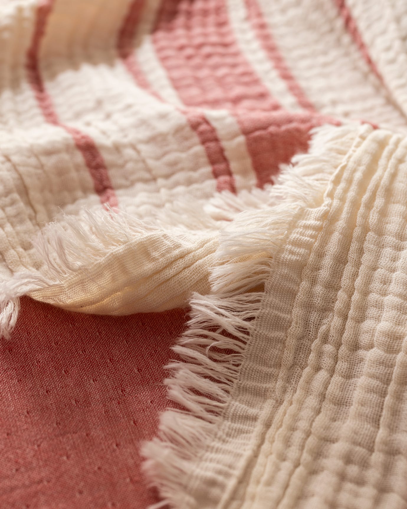 100% Cotton Muslin Single Pique Bedspread Set - Clair Collection