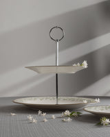 New Bone Porcelain 7-Piece Dessert Set - Elegant Tiered Serving Stand