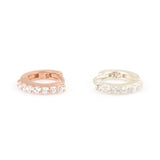 Sparkling Sterling Silver Seven Stone Zircon Cartilage Earring