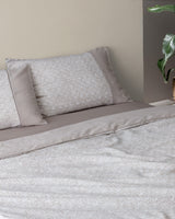 Astrid Double Size 100% Cotton Crepe Printed Duvet Cover Set