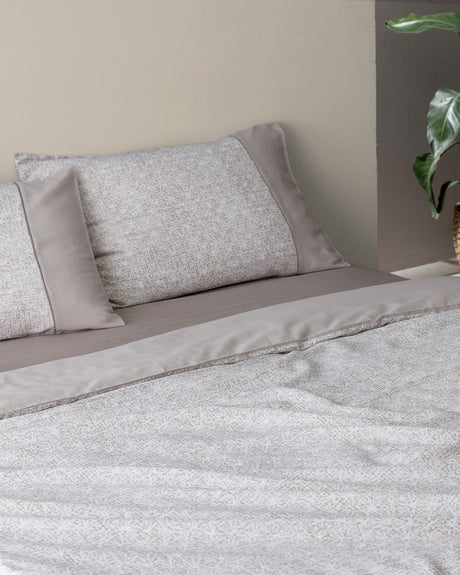 Astrid Double Size 100% Cotton Crepe Printed Duvet Cover Set