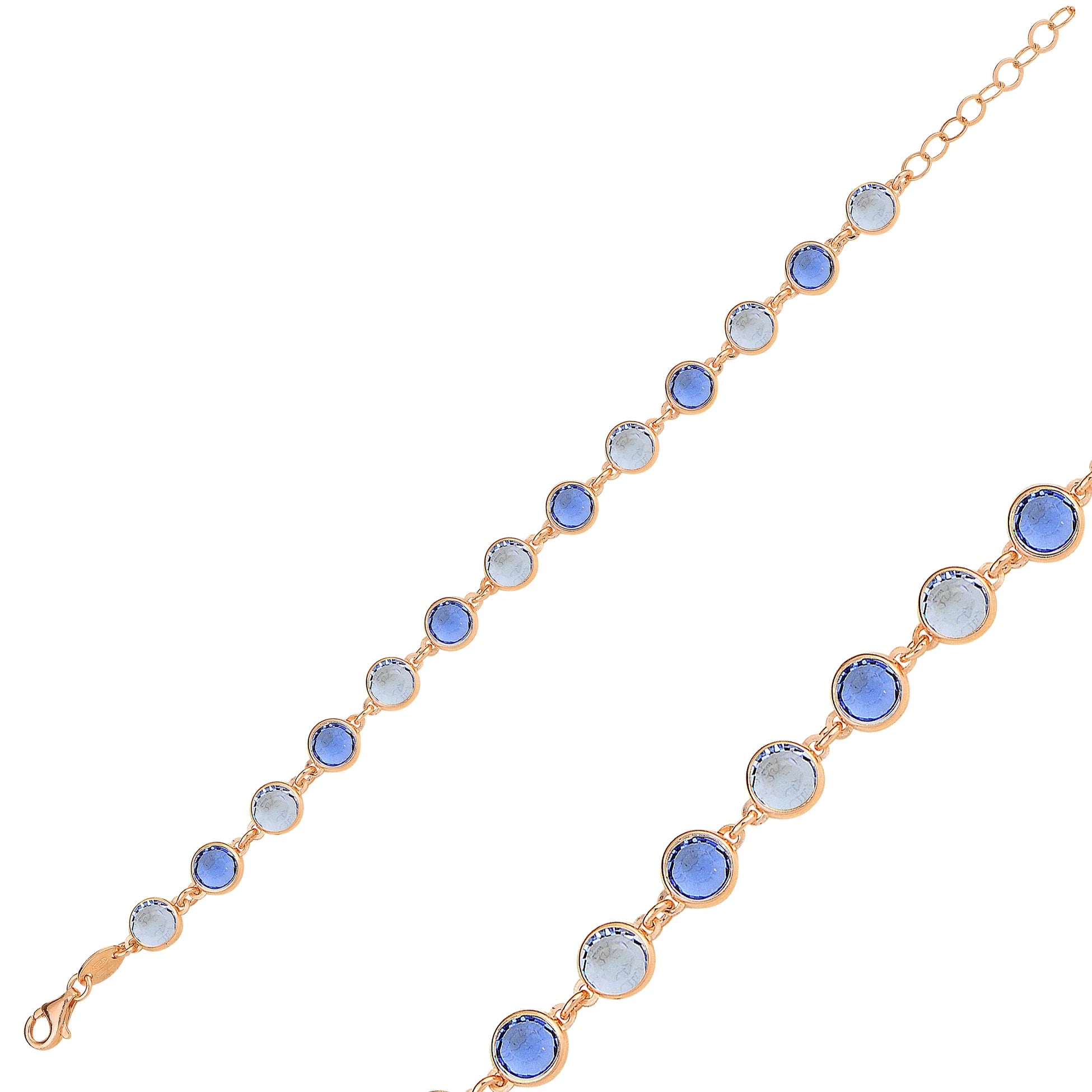 Rosévergoldetes Sterlingsilber - Mini-Ewigkeit-Armband