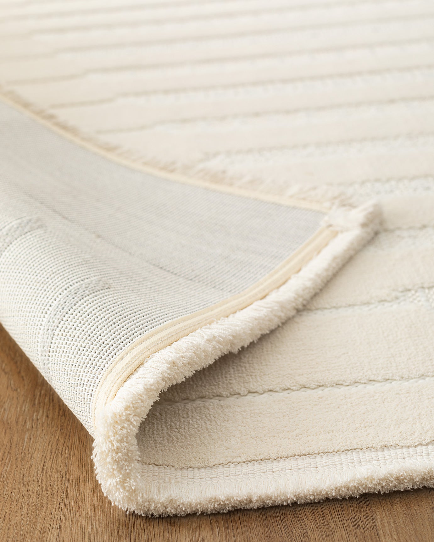 Ivory Trellis Geometric Area Rug - Modern Floor Carpet