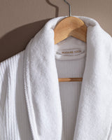 Heren 100% Katoen Luxe Badjas Set - Wit