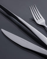 Premium Stainless Steel 84-Piece Flatware Set - Polished Silver