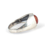 925 Sterling Silver Agate Men's Ring - Sophisticated & Enduring