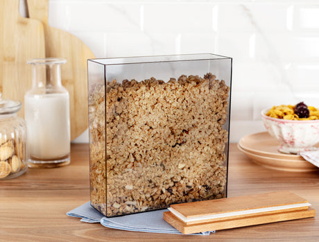 2500ML Food Storage Container with Airtight Wooden Lid