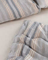 Cotton-Blend King Size Duvet Cover Set - Yarn-Dyed Weave