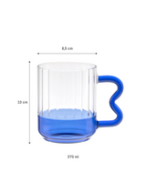 Hittebestendige borosilicaatglazen mok - modern minimalistisch ontwerp