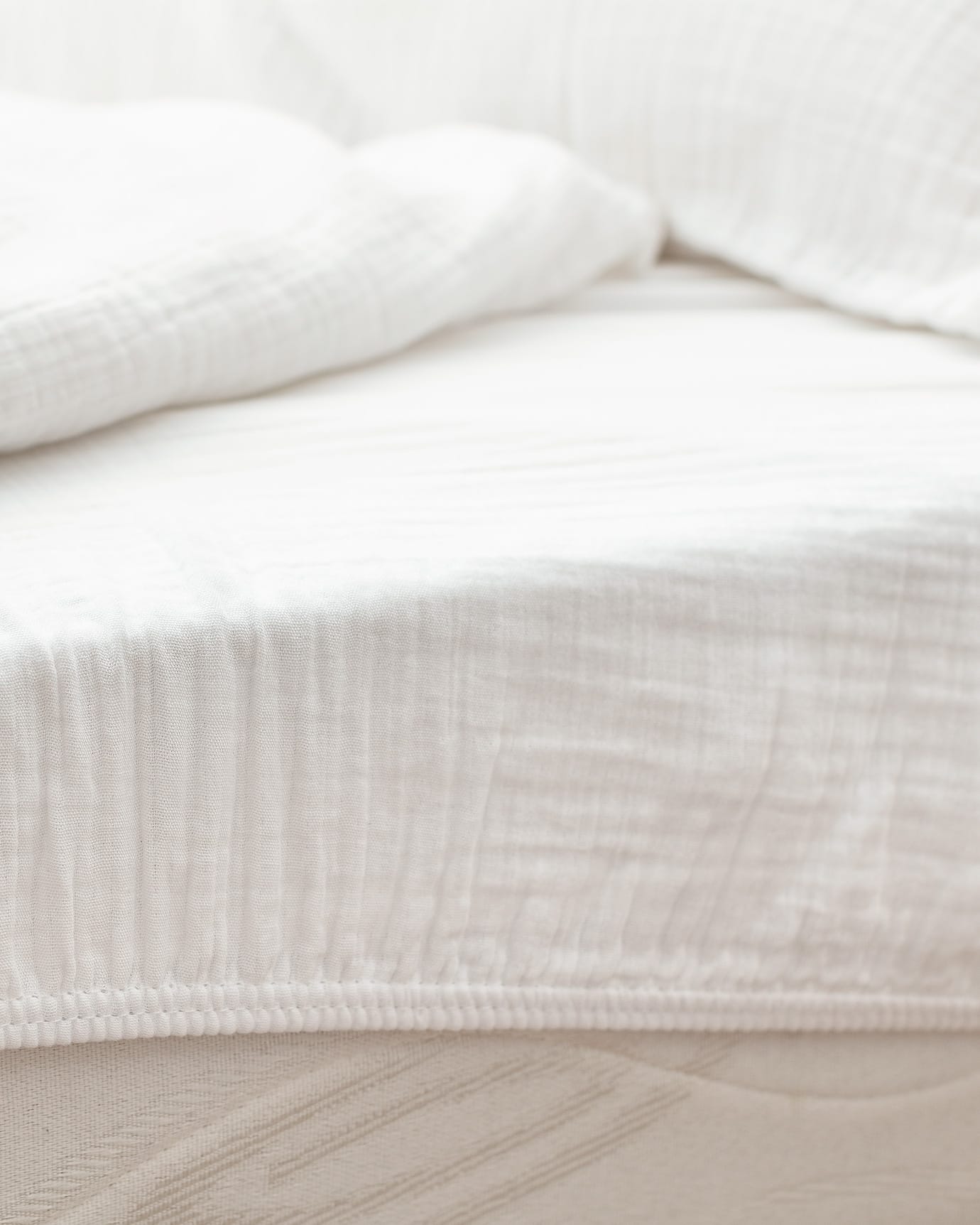 Luxury Muslin Cotton King Size Duvet Cover Set - Breathable & Soft