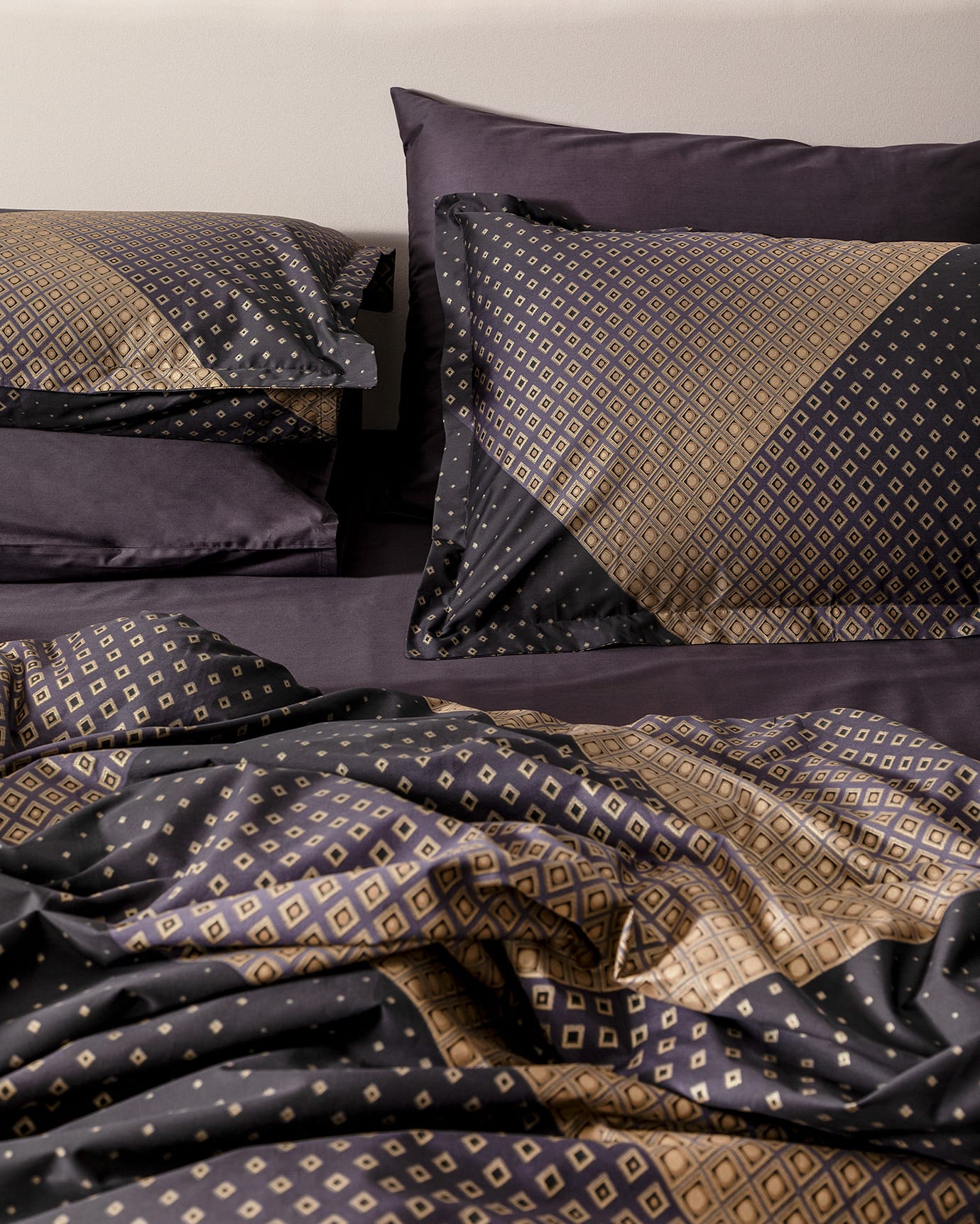 100% Cotton Sateen Double Duvet Cover Set - Aleon Printed