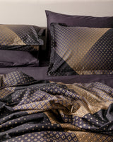 100% Cotton Sateen Double Duvet Cover Set - Aleon Printed