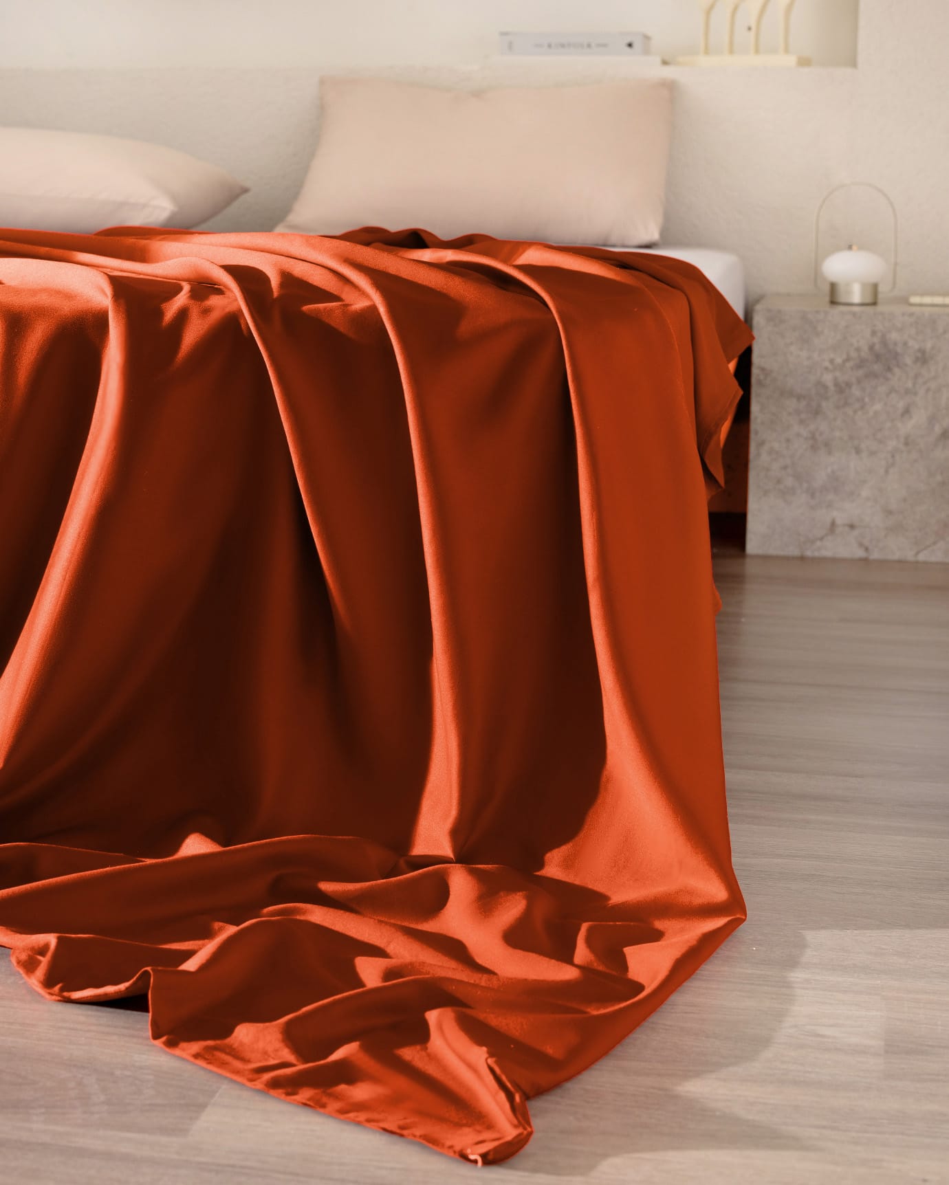 100% Cotton Sateen Double Duvet Cover - Silky Smooth Weave