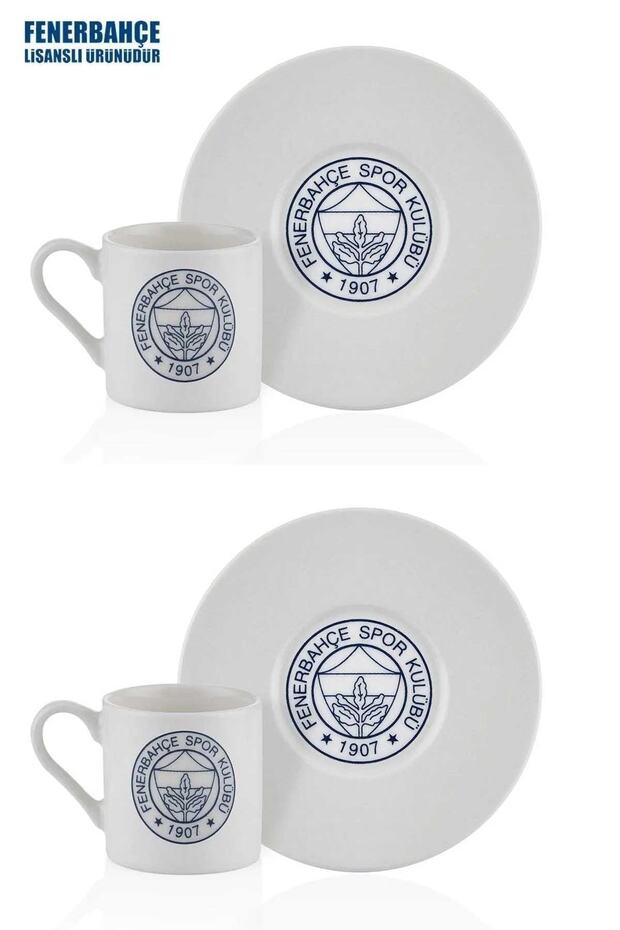 Fenerbahce Official Licensed Porcelain Coffee Cup Set - 2 Piece - TryAladdin