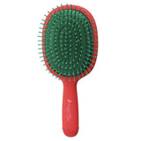 Festive Holiday Hair Brush - Red Christmas Theme Detangler - TryAladdin