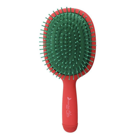 Festive Red Detangling Hair Brush for Holiday Styling - TryAladdin