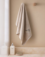 100% Cotton Face Towel - Elegant Embroidered Design