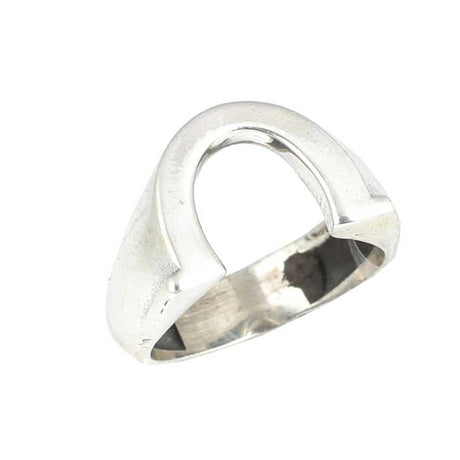 925 Sterling Silver Horseshoe Ring - Timeless Luck Charm