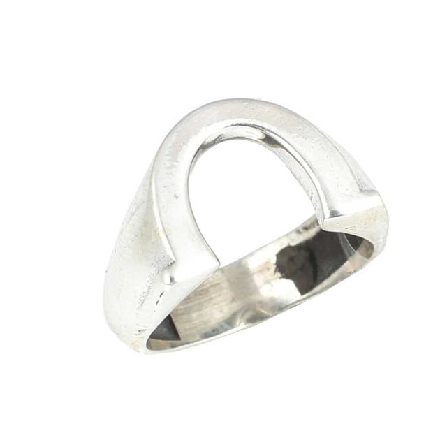 925 Sterling Silver Horseshoe Ring - Timeless Luck Charm