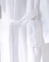Unisex 100% Cotton Luxury Bathrobe Set - White