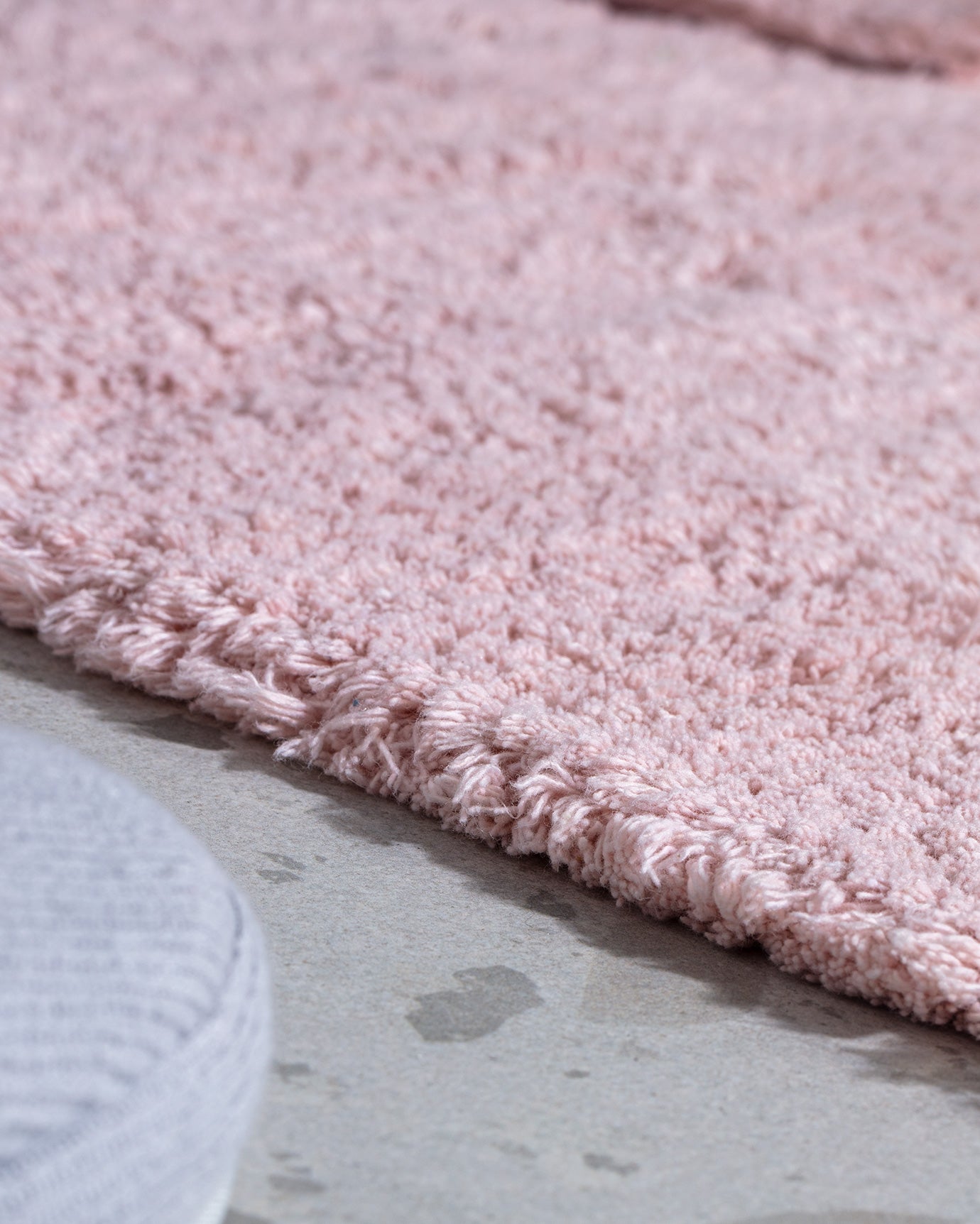 Farges 2-Piece Cotton Bath Mat Set - Powder Pink
