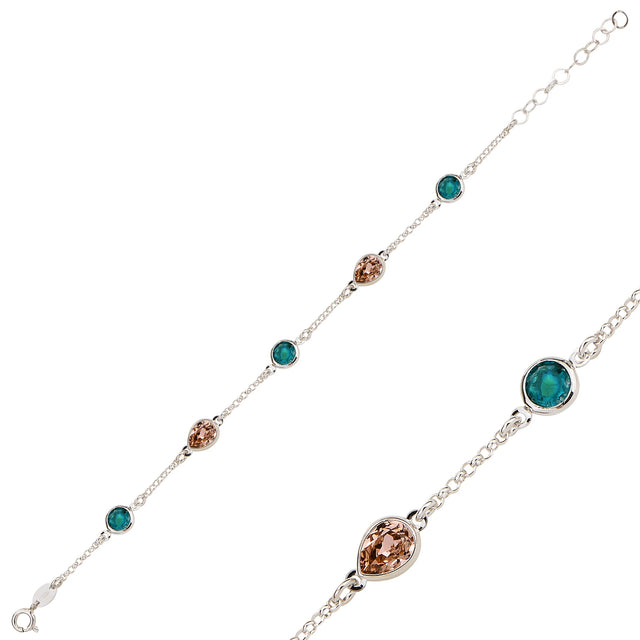 Elegant Teardrop Bracelet - Graceful Drop Design