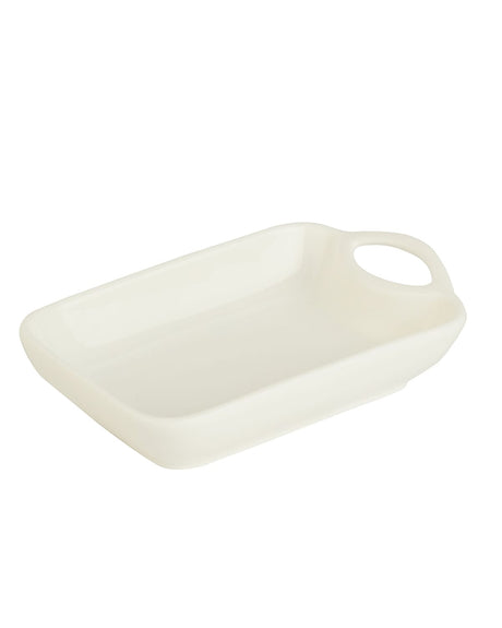 New Bone China Rectangular Sauce Dish - Modern Minimalist