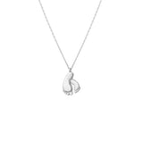 Sterling Silver Baby Foot Necklace - Delicate Keepsake