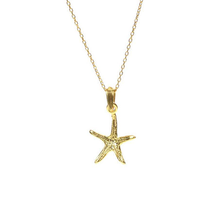 925 Sterling Silver Starfish Pendant Necklace - Ocean Charm