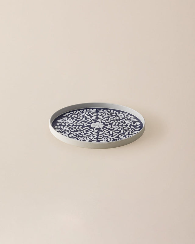 Plastic Round Serving Tray - Contemporary Style
