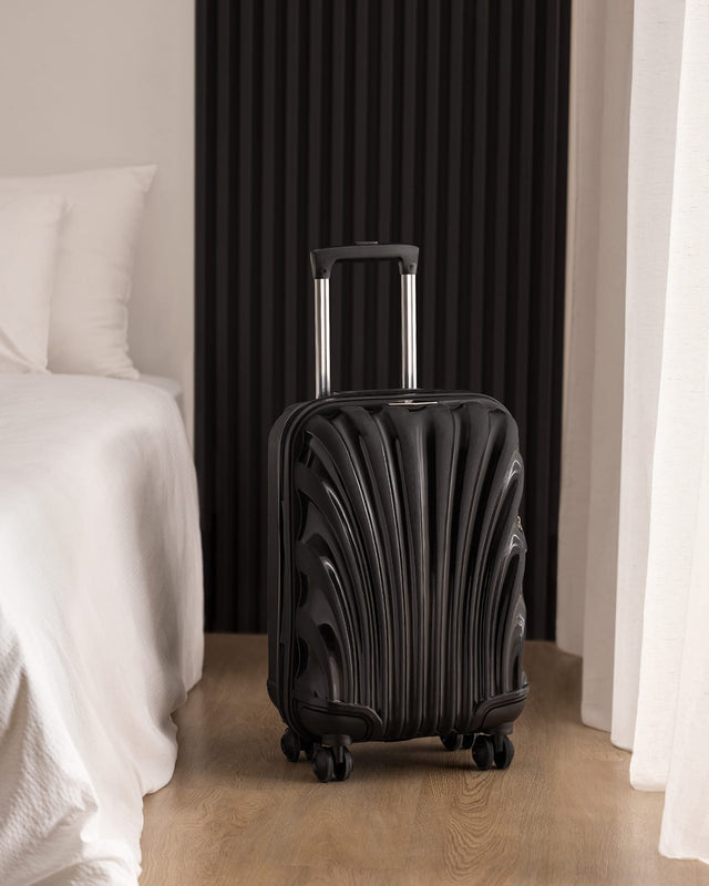 Black Cabin Size Carry-On Suitcase - Travel Luggage