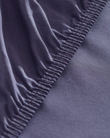 Premium King Size 100% Cotton Ranforce Fitted Sheet, Purple