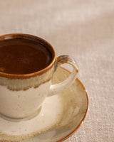 Porcelain 6-Person Coffee Cup Set - Mathilda Classic Design