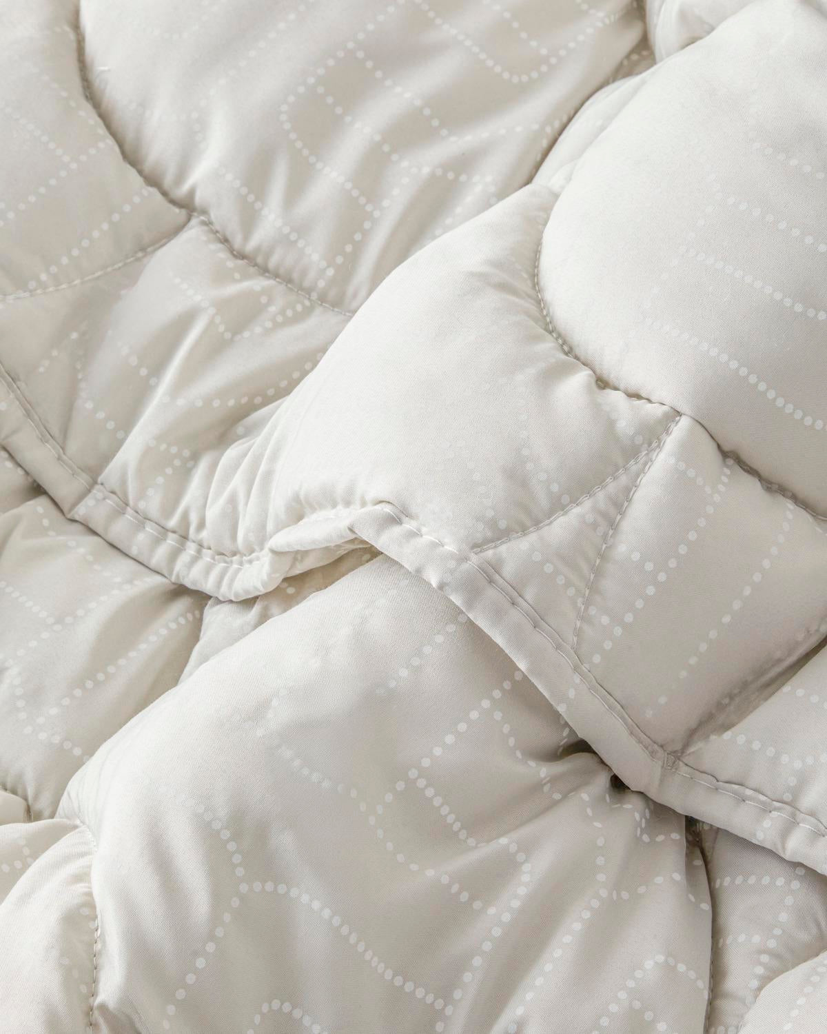 Premium Microfiber Double Comforter - Fiesta Pattern - Stone Color