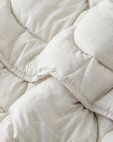 Premium Microfiber Double Comforter - Fiesta Pattern - Stone Color