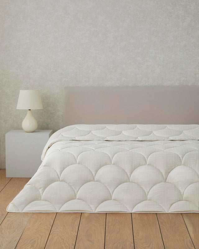 Premium Microfiber Double Comforter - Fiesta Pattern - Stone Color
