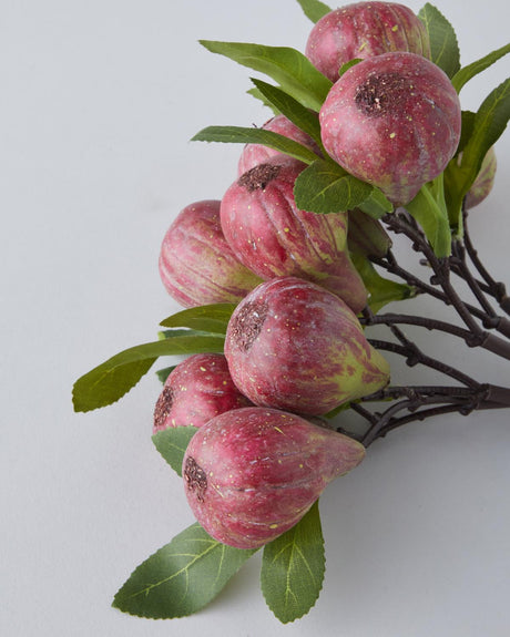 Artificial Purple Fig Branch - Decorative Floral Accent