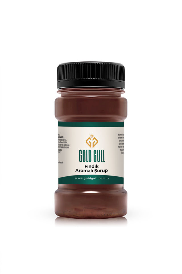 Gold Gull Premium Hazelnut Flavor Syrup for Coffee & Desserts - 80ml