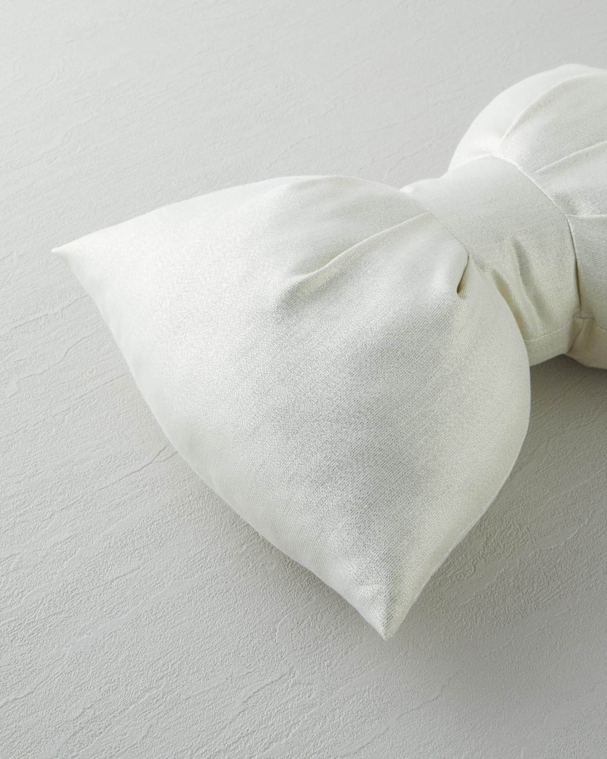 Premium Gold Bow Accent Decorative Pillow