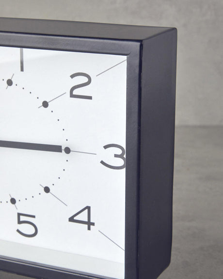 Elegant Modern Black Decorative Table Clock