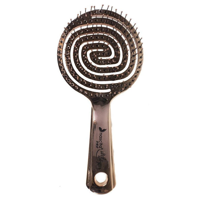 Flexible 3D Detangling Hair Brush, Chrome - TryAladdin