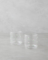 Elegant Floral Blossom Borosilicate Glass - 2 Pack