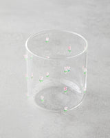 Elegant Floral Blossom Borosilicate Glass   2 Pack
