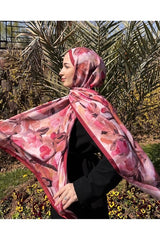 Floral Brush Shawl - Breathable & Easy - Care - TryAladdin