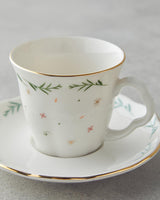 Premium Bone Porcelain Turkish Coffee Cup Set 4 Piece Colorful