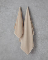 Professionelles Plüsch-Baumwoll-Gesichtstuch Beige 50x80cm