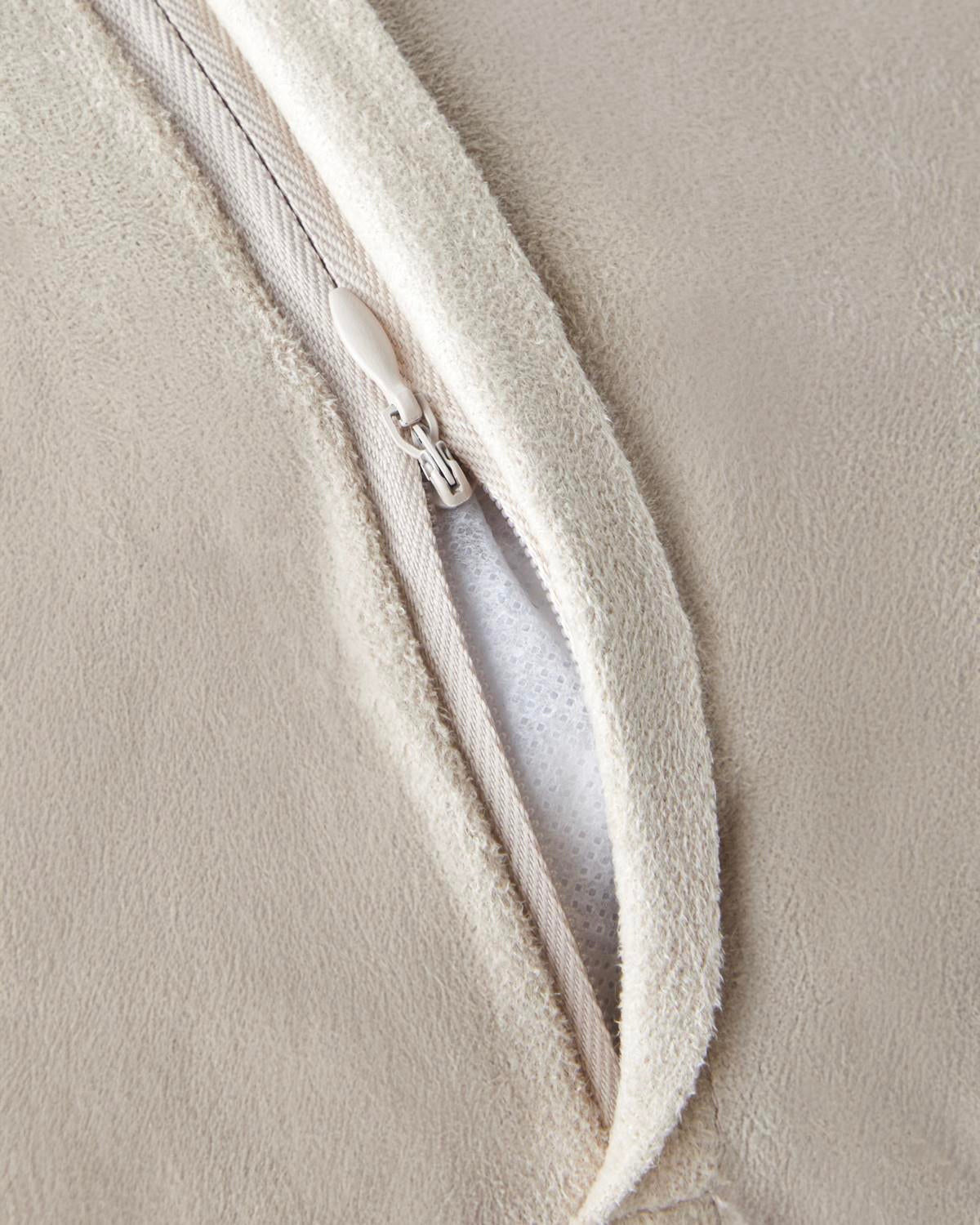Premium Fluffy Plush Cushion Cover   Light Brown 45x45cm