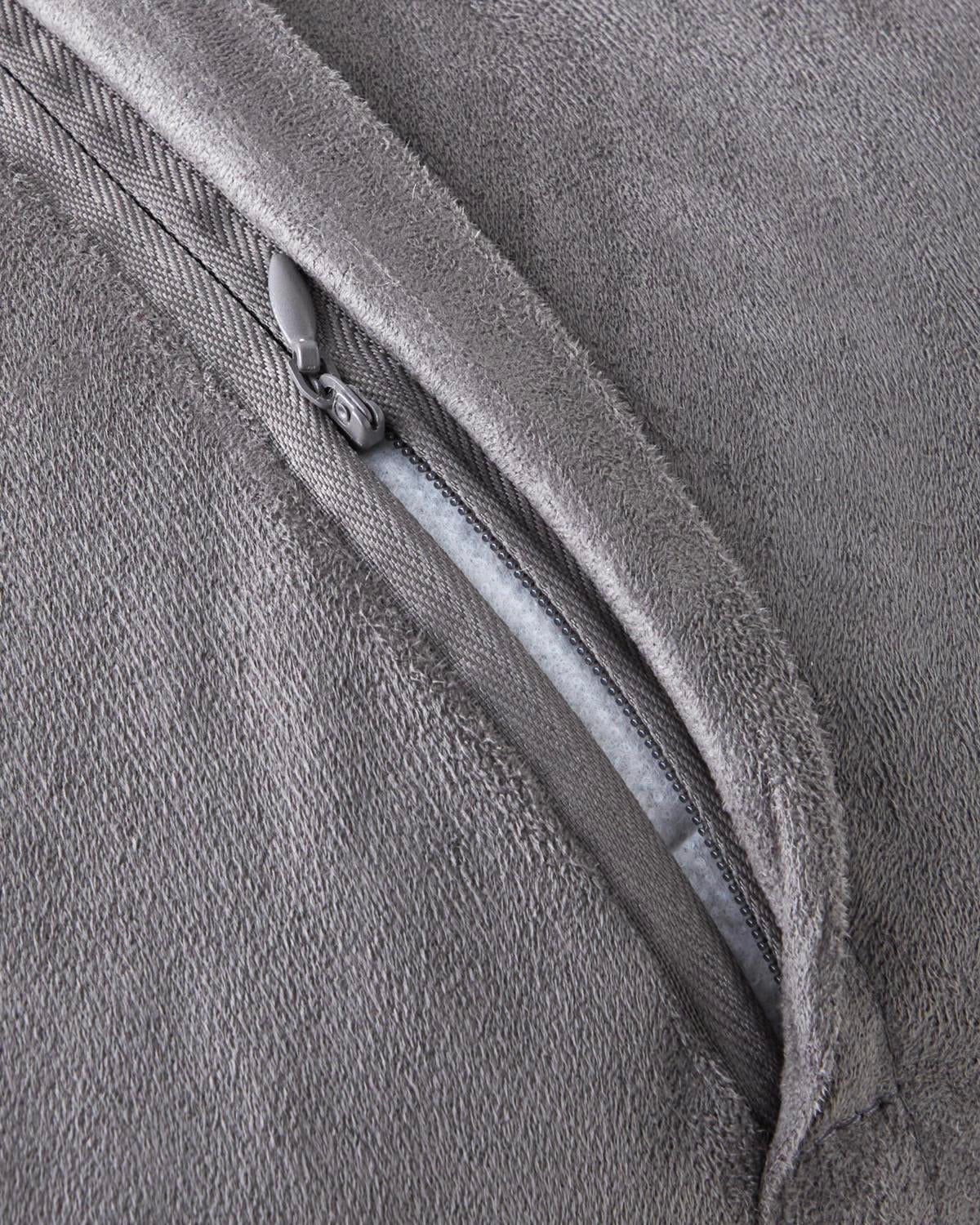 Premium Fluffy Grey Decorative Cushion Cover   45x45cm