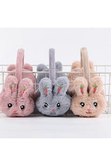 Fluffy Pink Rabbit Earmuffs - cozy for Kids & Adults - TryAladdin